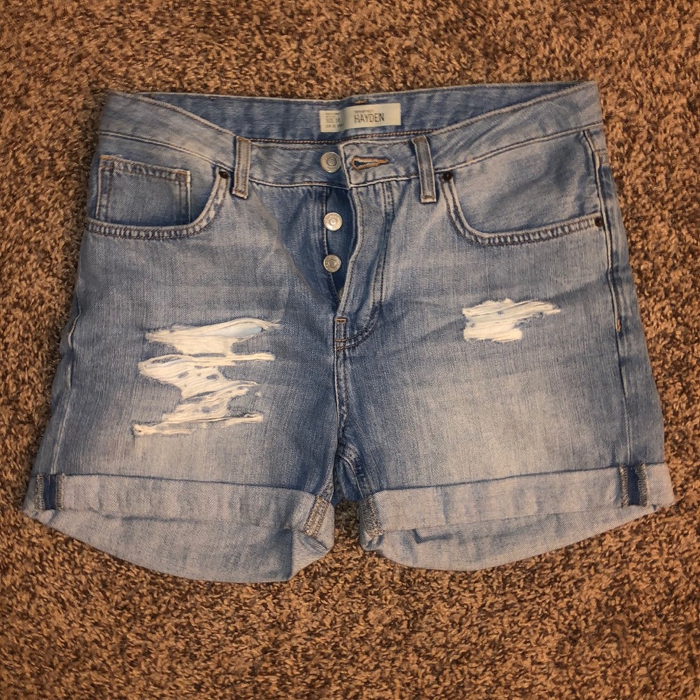 Topshop moto Hayden denim shorts